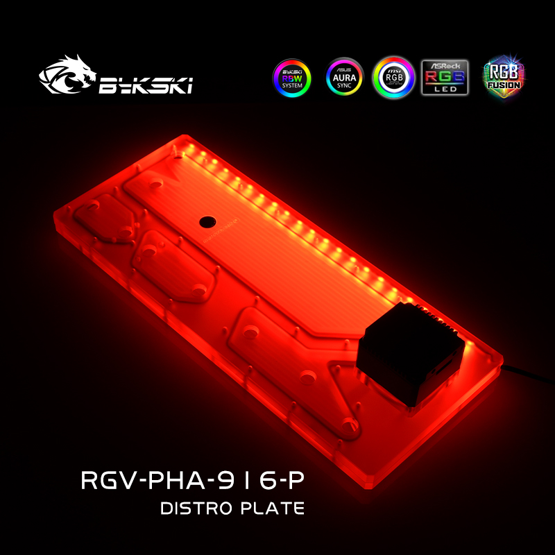 Distro Plate Ddc Pump Combo - Bykski RGV-PHA-916-P Acryl-Distro-Platte/Board-Reservoir, Verwendung für PHANKTEKS